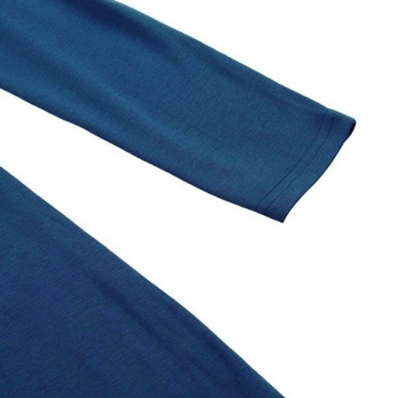 NEW Navy V Neck Long Sleeve Tunic Dress - Picture 5 of 6